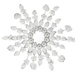 Oglinda decorativa White Flowers 27x2 cm, Clayre & Eef