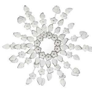 Oglinda decorativa White Flowers 27*2 cm, Clayre & Eef Oglinda decorativa White Flowers 27*2 cm, Clayre & Eef