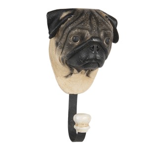 Cuier 1 agatatoare "Pug" 11*8*18 cm, Clayre & Eef Cuier 1 agatatoare "Pug" 11*8*18 cm, Clayre & Eef