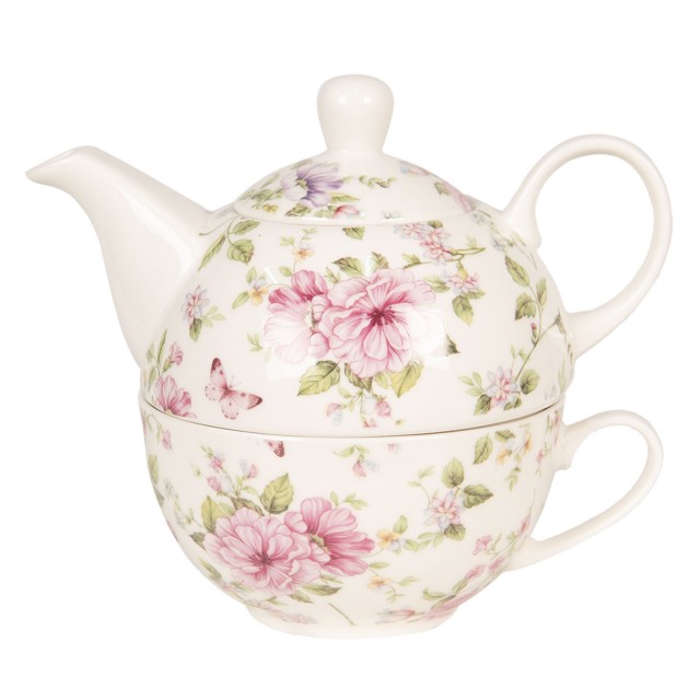Ceainic Tea for One "Spring Blossom" White, Clayre & Eef