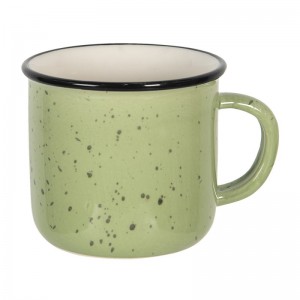 Cana din ceramica 15x11x9cm cu model, 300ml