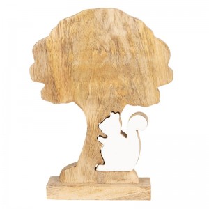 Decoratiune Copacul si Veverita 17*5*22 cm, Clayre&Eef Decoratiune Copacul si Veverita 17*5*22 cm, Clayre&Eef