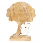 Decoratiune "Copacul si Veverita" 13*5*18 cm,Clayre&Eef