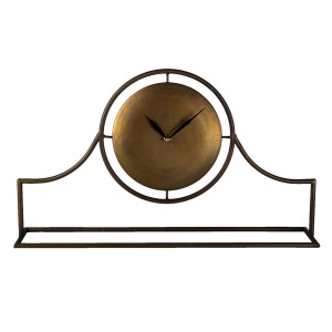 Ceas de birou auriu "Copper Golden Watch" 58x11x33 cm / 1xAA, Clayre&Eef