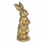 Decoratiune Miss Golden Bunny 4*4*11 cm, Clayre&Eef