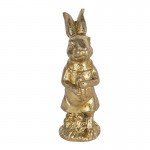 Decoratiune Miss Golden Bunny 4*4*11 cm, Clayre&Eef