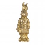 Paste-Decoratiune "Gold Bunny" 6*5*15 cm, Clayre&Eef