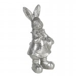 Decoratiune Silver Bunny 6*6*13 cm, Clayre & Eef