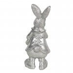 Decoratiune Silver Bunny 6*6*13 cm, Clayre & Eef