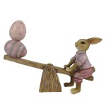 Decoratiune Iepuras "Playful Rabbit" 16*3*12cm, Clayre & Eef