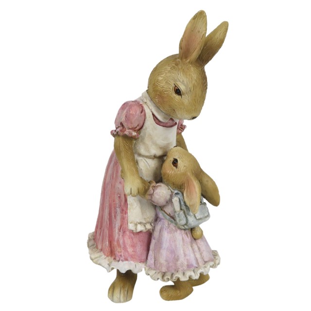 Decoratiune "Mama Rabbit" 9*8*17cm, Clayre & Eef