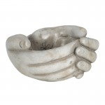 Vas decorativ din piatra "Holding Hands" 14*13*7 cm, Clayre & Eef