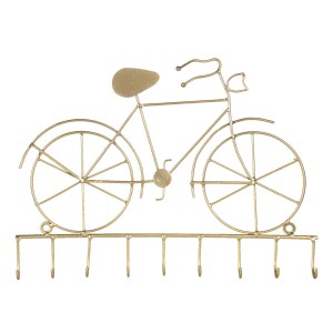 Cuier auriu "Bicycle"  32*4*23 cm,Clayre&Eef Cuier auriu "Bicycle"  32*4*23 cm,Clayre&Eef