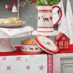 Set 6 buc Servetele textile bumbac 40x40cm "Beautiful Heart", Clayre&Eef