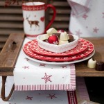 Set 6 buc Servetele textile bumbac 40x40cm "Beautiful Heart", Clayre&Eef