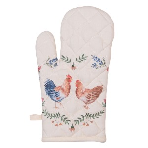 Manusa de bucatarie "Chicken And Rooster", Clayre & Eef Manusa de bucatarie "Chicken And Rooster", Clayre & Eef
