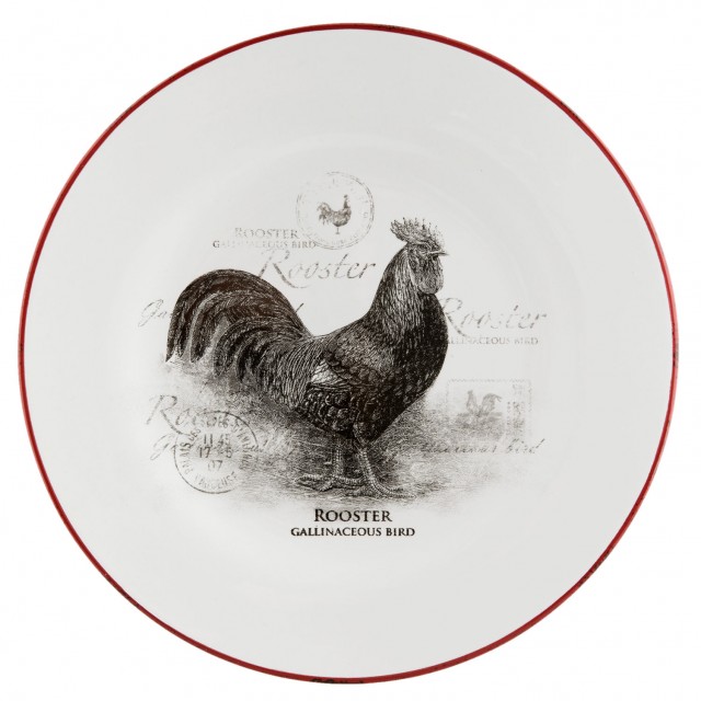 Farfurie "Countryside Animals-Rooster" 20 cm, Clayre & Eef