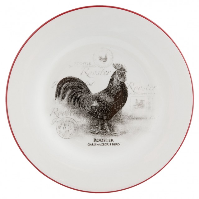 Farfurie "Countryside Animals-Rooster" 26 cm, Clayre & Eef