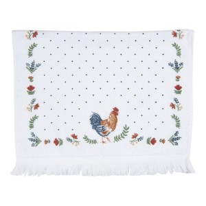 Prosop de bucatarie flausat "Rooster" 40x66 cm, Clayre & Eef Prosop de bucatarie flausat "Rooster" 40x66 cm, Clayre & Eef