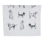 Prosop de bucatarie flausat "Dog Lover", Clayre & Eef