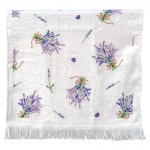 Prosop de bucatarie, 100% bumbac, lavanda, "Lavender Garden" 40*66 cm, Clayre&Eef