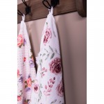Prosop de bucatarie flausat 100% bumbac 40x66cm "Rustic Rose", Clayre & Eef Prosop de bucatarie flausat 100% bumbac 40x66cm "Rustic Rose", Clayre & Eef
