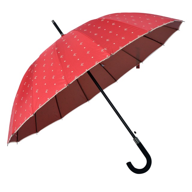 Umbrela "Ribbons Red" 98*60 cm, Clayre & Eef