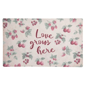 Covoras de intrare "Love Grows Here" 74x44 cm, Clayre & Eef Covoras de intrare "Love Grows Here" 74x44 cm, Clayre & Eef