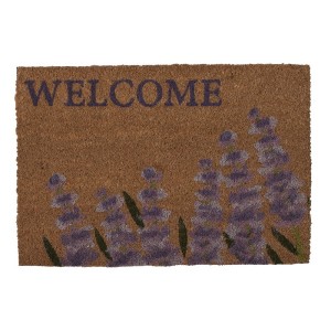 Covoras de intrare model lavanda "Lavender Field"  60x40 cm, Clayre & Eef Covoras de intrare model lavanda "Lavender Field"  60x40 cm, Clayre & Eef