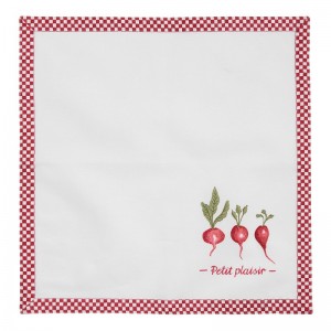 Set 6 buc Servetele textile bumbac 40x40cm "Petite Plaisir", Clayre&Eef