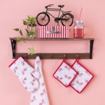 Prosop de bucatarie "Red Bicycle" 50*70 cm, Clayre&Eef