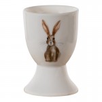 Suport din ceramica pt ou fiert "Rustic Easter Bunny" Ø 4*6 cm, Clayre&Eef