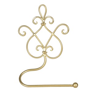 Suport hartie igienica de perete auriu "Elegant Gold", Clayre & Eef Suport hartie igienica de perete auriu "Elegant Gold", Clayre & Eef