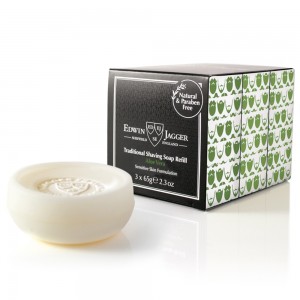 Edwin Jagger Set 3 sapunuri pentru barbierit 3 x 65g, Aloe Vera Edwin Jagger Set 3 sapunuri pentru barbierit 3 x 65g, Aloe Vera