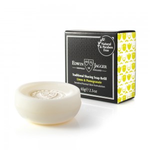 Edwin Jagger Sapun pentru barbierit 65g, Limes & Pomegranate  Edwin Jagger Sapun pentru barbierit 65g, Limes & Pomegranate