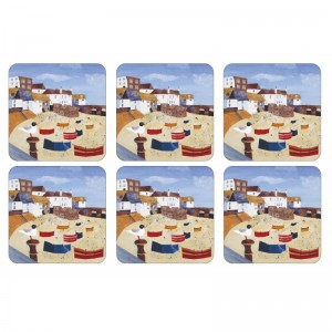 PIMPERNEL St Ives Windbreak Set 6 Coasters 10.5 x 10.5cm PIMPERNEL St Ives Windbreak Set 6 Coasters 10.5 x 10.5cm