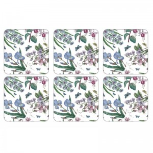 PIMPERNEL Botanic Garden Chintz Set 6 Coasters 10.5 x 10.5cm PIMPERNEL Botanic Garden Chintz Set 6 Coasters 10.5 x 10.5cm
