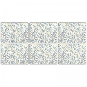 PIMPERNEL Willow Bough Blue Morris Set 6 Placemats Medium 30.5 x 23cm PIMPERNEL Willow Bough Blue Morris Set 6 Placemats Medium 30.5 x 23cm