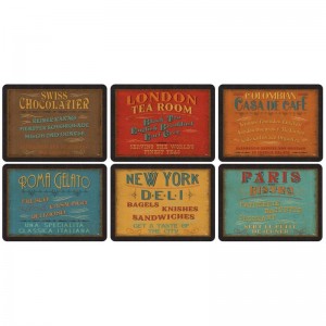 PIMPERNEL LunchTime Set 6 Placemats Medium 30.5 x 23cm PIMPERNEL LunchTime Set 6 Placemats Medium 30.5 x 23cm