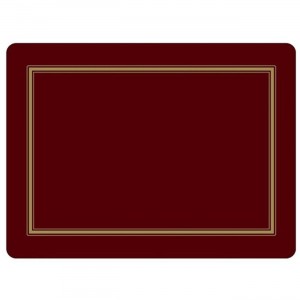 PIMPERNEL Classic Burgundy Set 4 Placemats Large 40.10x29.80 cm PIMPERNEL Classic Burgundy Set 4 Placemats Large 40.10x29.80 cm