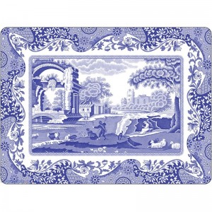 PIMPERNEL Blue Italian Set 4 Placemats Large 40.10 x 29.80cm PIMPERNEL Blue Italian Set 4 Placemats Large 40.10 x 29.80cm