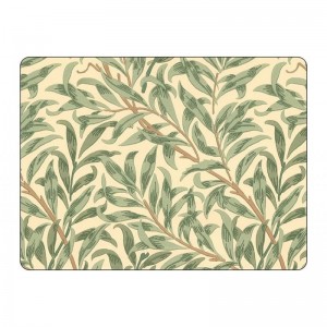 PIMPERNEL Willow Bough Green Morris Set 4 Placemats Large 40.10x29.80cm PIMPERNEL Willow Bough Green Morris Set 4 Placemats Large 40.10x29.80cm