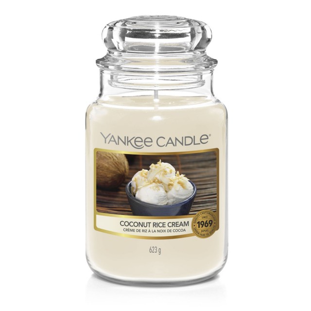 Lumanare Parfumata Borcan Mare Coconut Rice Cream, Yankee Candle
