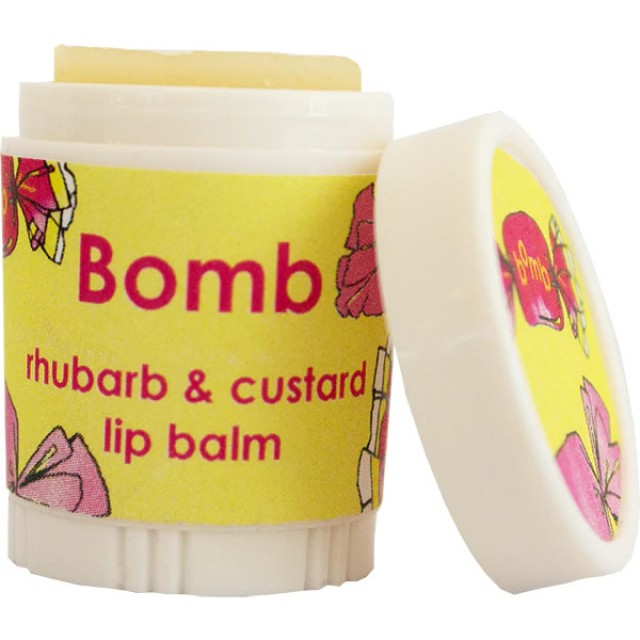Balsam de buze Rhubarb & Custard 4.5g, Bomb Cosmetics