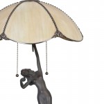 Lampa Tiffany Silhouette Ø  41x70 cm, Clayre & Eef