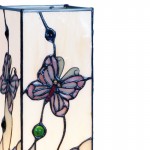 Veioza Butterfly Tiffany, 12x12x35 cm, Clayre & Eef