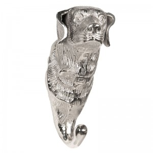 Cuier "Silver Dog" 10*8*19 cm, Clayre&Eef Cuier "Silver Dog" 10*8*19 cm, Clayre&Eef