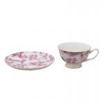 Ceasca cu farfurioara "Pink" 250 ml, Clayre&Eef Ceasca cu farfurioara "Pink" 250 ml, Clayre&Eef