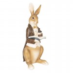 Decoratiune "Reading Rabbit" 15x13x40 cm,Clayre&Eef
