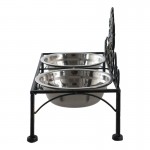 Set 2 boluri pentru hrana animale 39x19x25 cm, Clayre&Eef